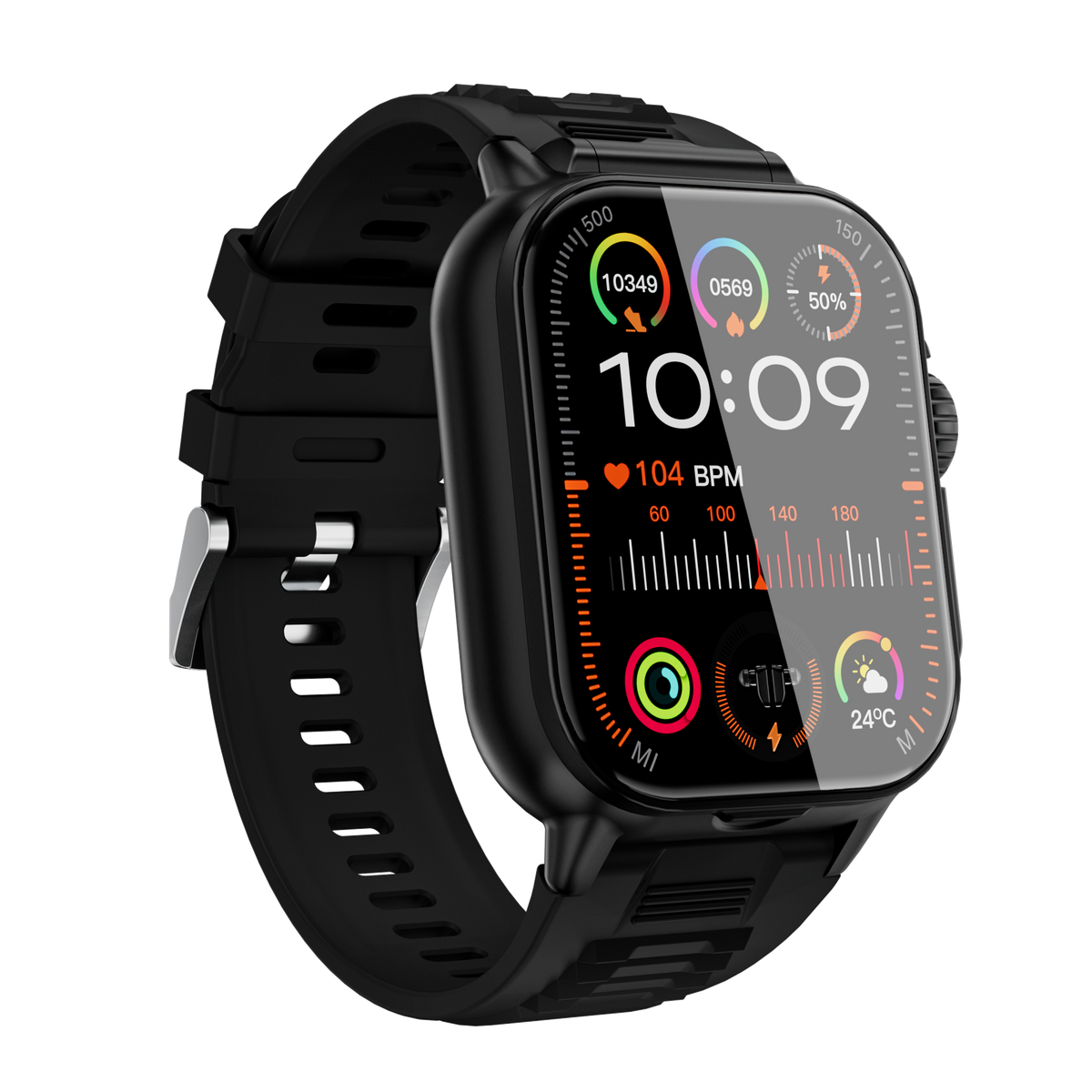 Smartwatch Kalobee GT8 Buds con Audífonos Integrados – AMOLED | Bluetooth 5.3 | IP67