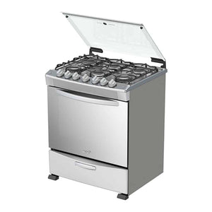Cocina A Gas Acros 30" Capelo Cristal Templado 4+2 Quemadores Hierro Fundido Productos De Cocina > Cocinas Costa Rica