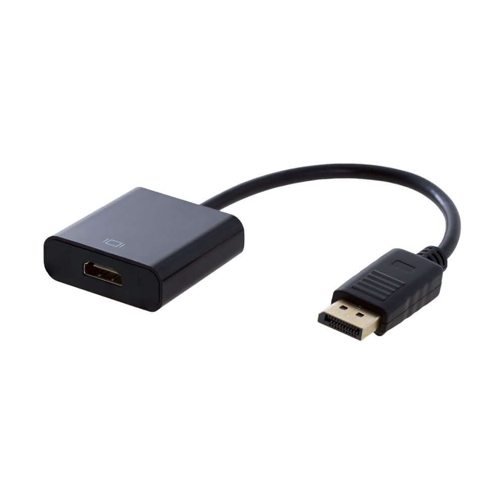 Adaptador DisplayPort a HDMI, cable de conexión DP macho a HDMI hembra, ideal para monitores y televisores.