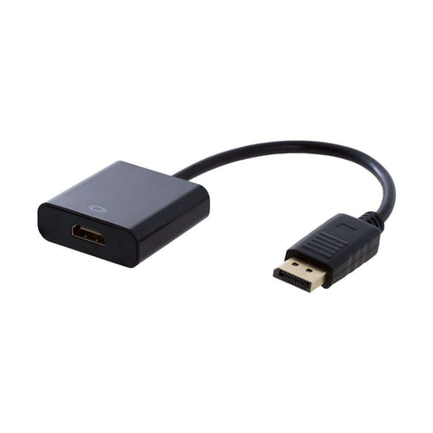 Adaptador DisplayPort a HDMI, cable de conexión DP macho a HDMI hembra, ideal para monitores y televisores.