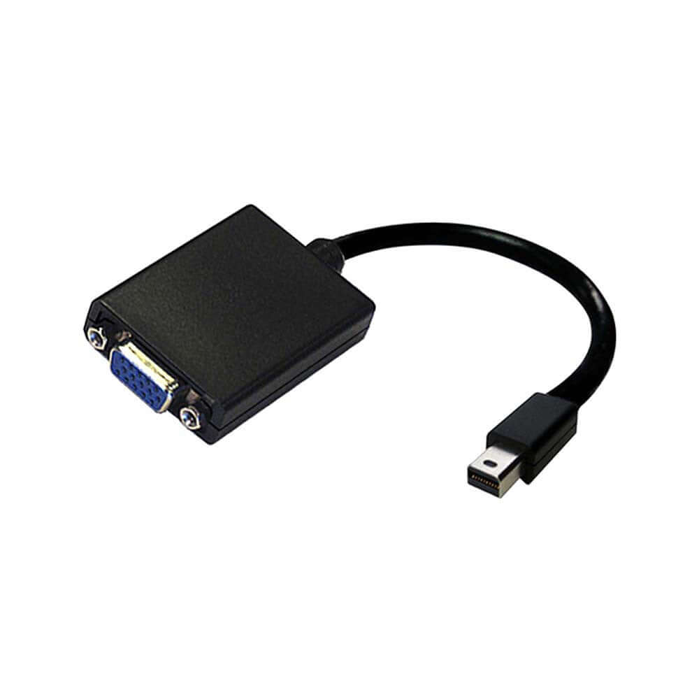 Adaptador mini DisplayPort a VGA de alta calidad para conectar Mac y dispositivos compatibles.