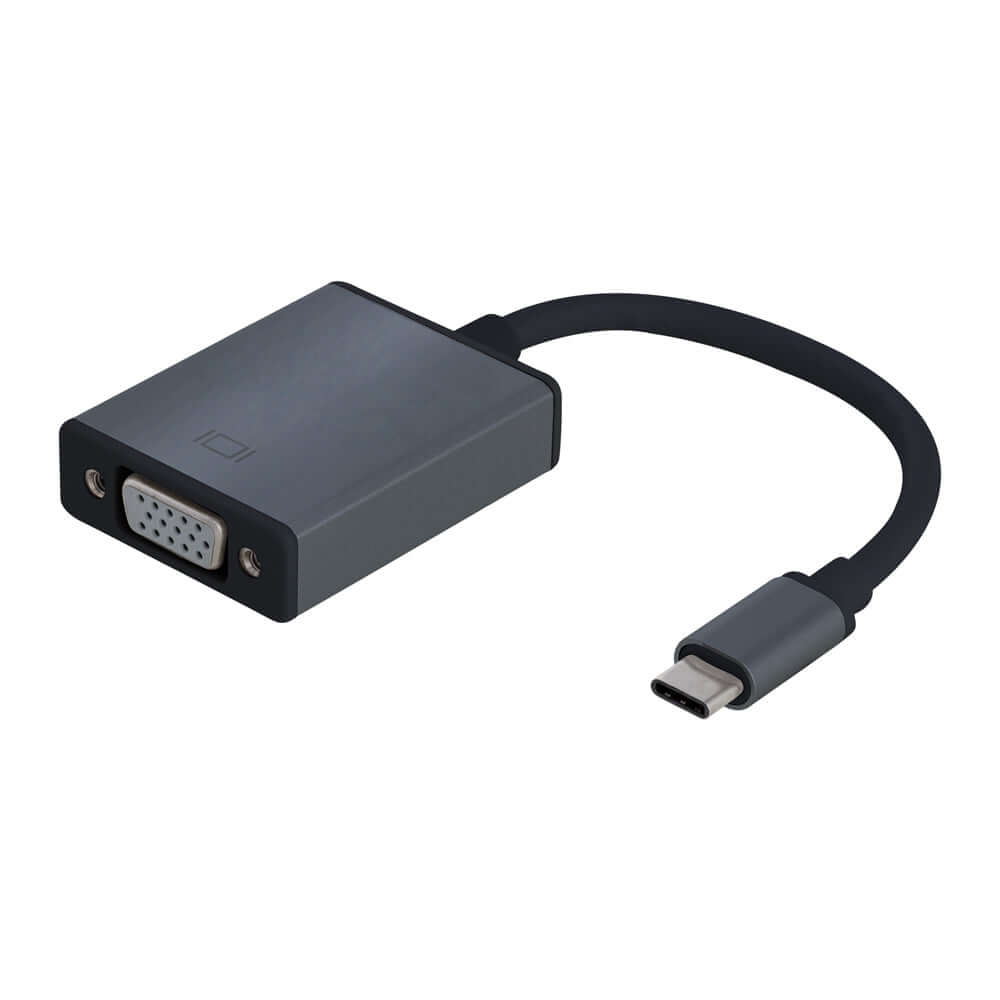 Adaptador USB-C a VGA, dispositivo para conectar monitores VGA a puertos tipo C.