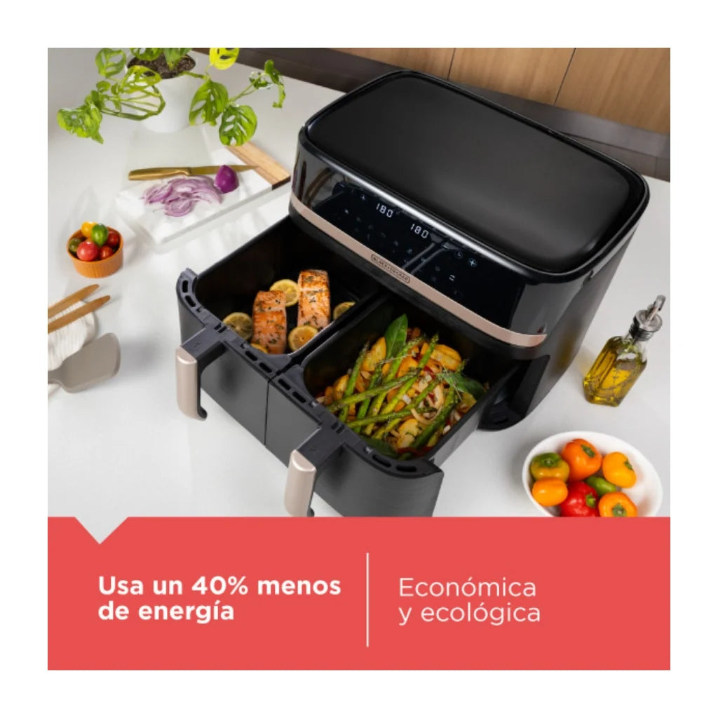 Freidora de Aire Dual Black+Decker PURIFRY AFBD92-1BDLA 9 Litros 1700W Digital