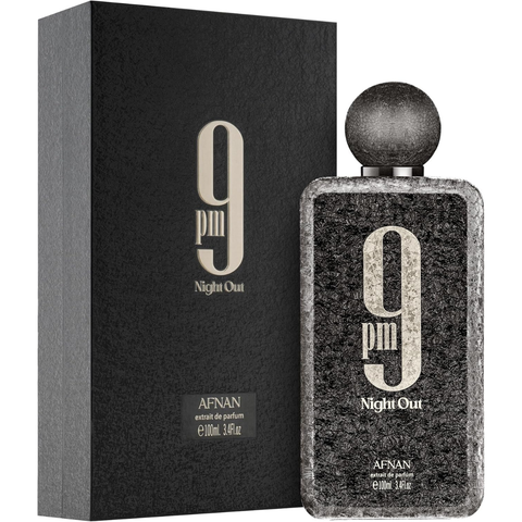 AFNAN 9PM NIGHT OUT EDP 100ML perfume bottle and box