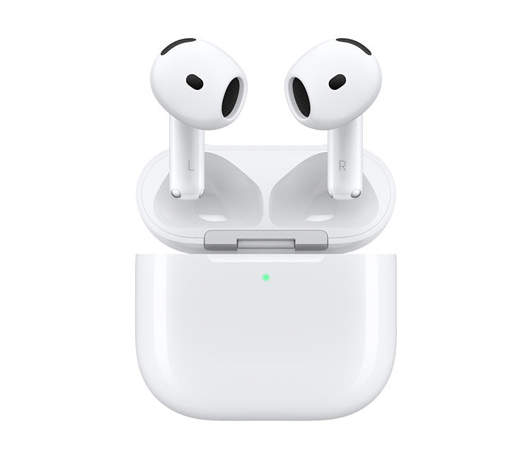 Apple Airpods 4 Noise Cancel with charging case, featuring advanced audio technology and USB-C wireless charging compatibility.