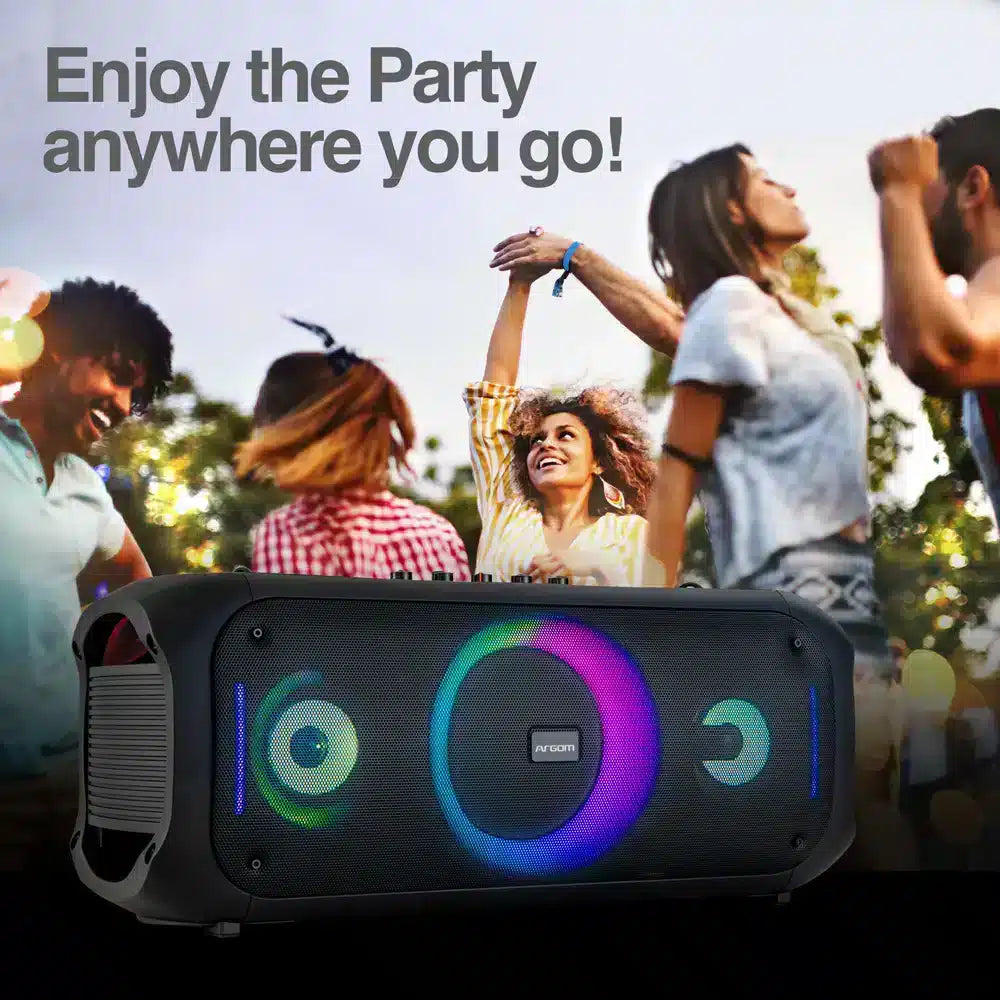 Altavoz Bt Inalámbrico Premium Rave 75 Con Luz Led Show Argom Tech Costa Rica