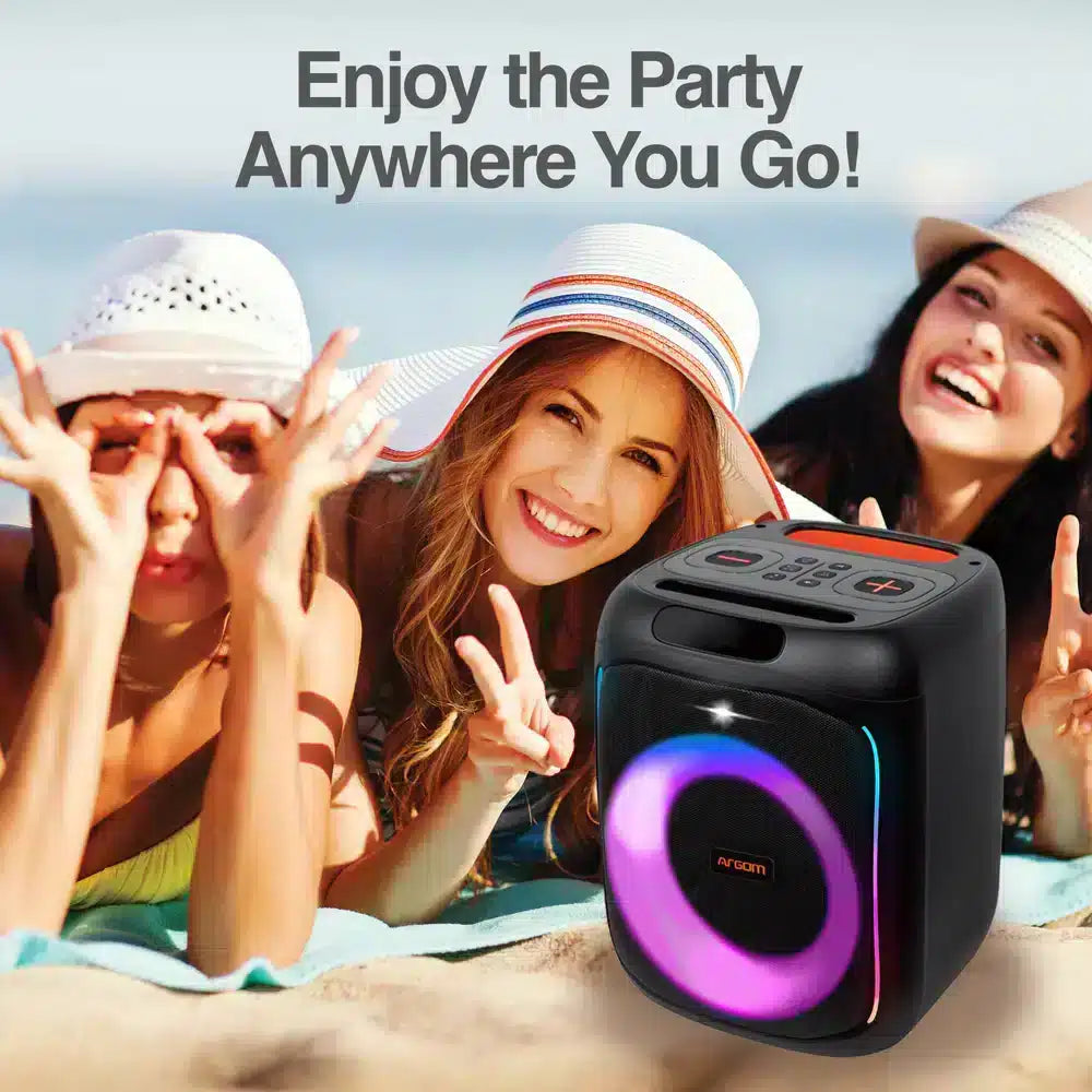 Altavoz Bt Inalámbrico Premium Rave Box 65 Con Luz Led Show Argom Tech Costa Rica