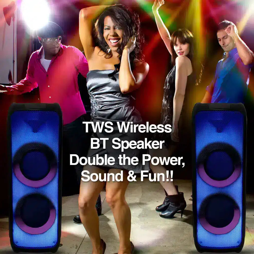 Altavoz De Fiesta Bt Inalámbrico Rave 100 Tws Con Luces Led De Llama Argom Tech Costa Rica