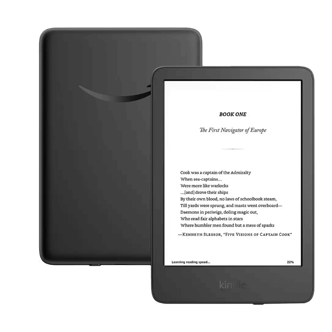 Amazon - Kindle (16 GB) - 2024 - negra frontal y trasera, pantalla de 6" contraste mejorado y 16 GB de almacenamiento