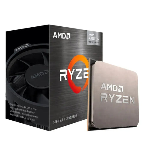 Procesador AMD Ryzen 7 5700G con ventilador y caja de la serie 5000, ideal para gamers y creadores de contenido.