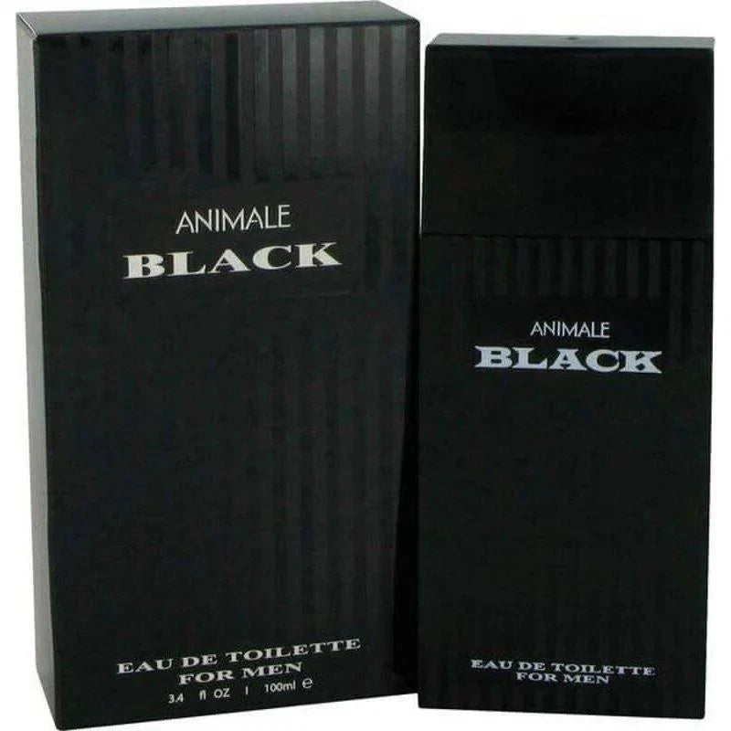 ANIMALE BLACK H 100 EDT fragrance bottle and packaging for men, Eau de Toilette 100ml.