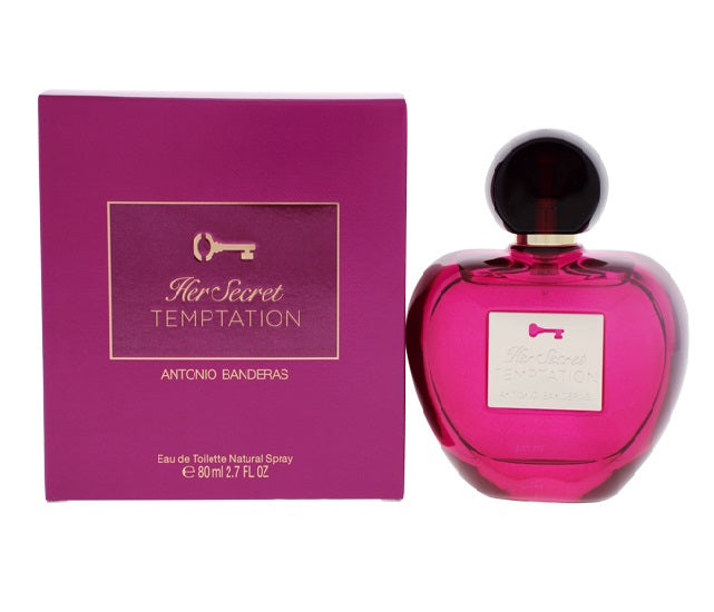 ANTONIO BANDERAS HER SECRET TEMPTATION EDT 80 ML bottle and packaging