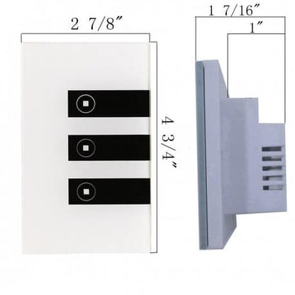 Apagador Sinneutro B&W 3Ch (Interruptor De Pared)