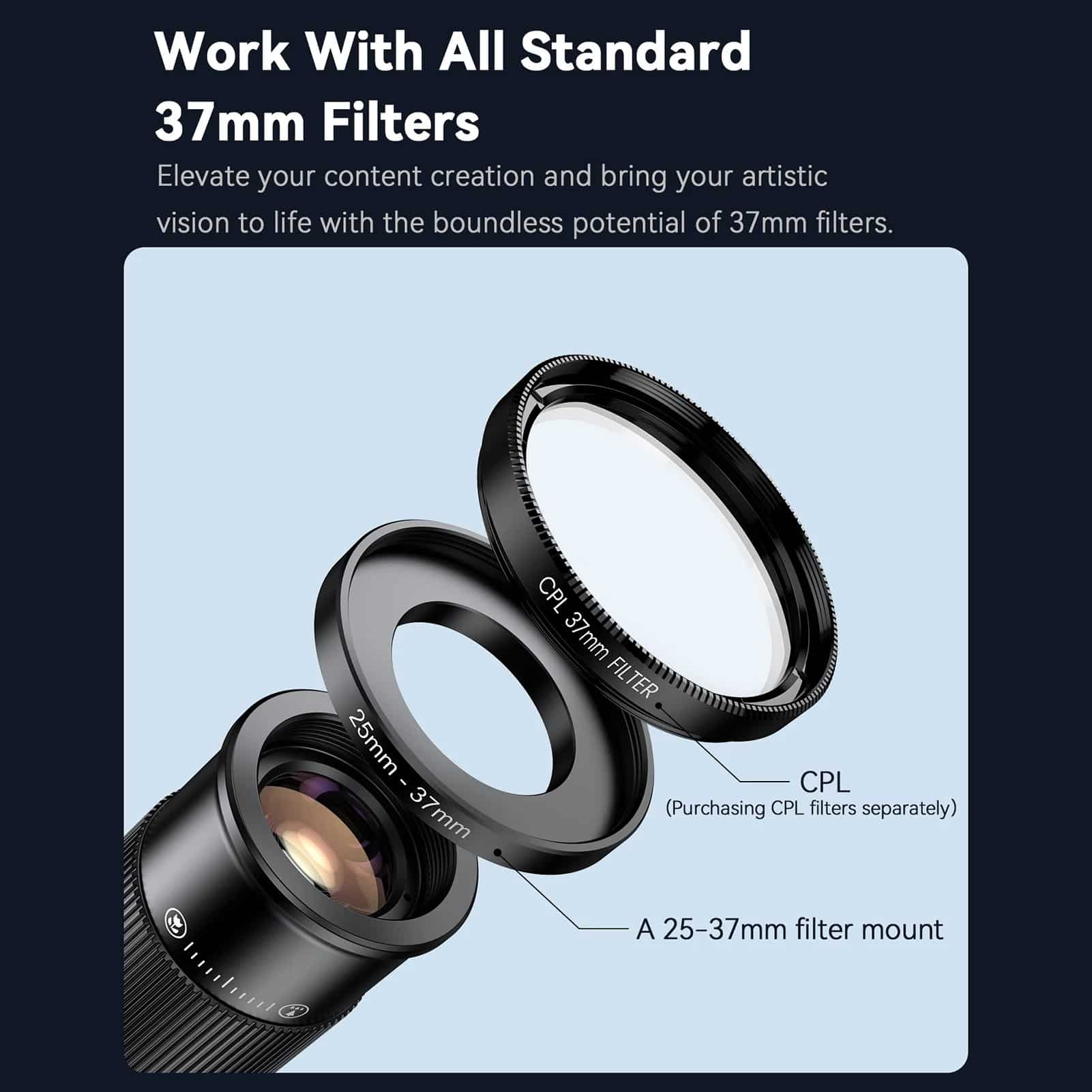 Monocular Apexel Apl-Tm6 Kit De Teleobjetivo Macro Para Teléfono Móvil, Teleobjetivo 6X + Lente Macro De 150Mm Con Soporte Para Teléfono Gatgets Y Otros Productos Costa Rica