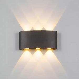 Aplique LED para Exterior Negro 6W IP54 3500K 85-277V