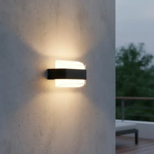 Aplique exterior LED negro IP54 8W 3500K 85-277V