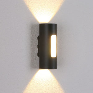 Aplique LED Exterior Negro IP54 2x3W + 2W 3500K 85-277V