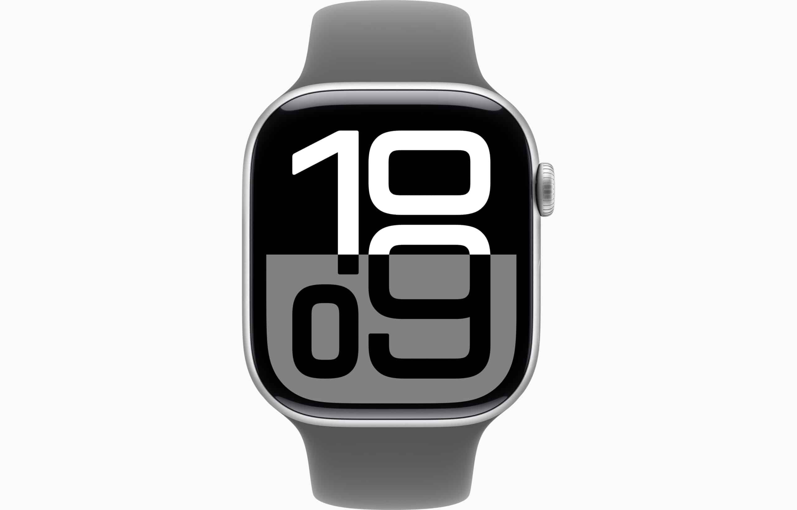 Alt Tag: Apple Watch Serie 10 Aluminio 42 Mm Gps/Wifi reloj inteligente aluminio gris con correa deportiva y pantalla digital grande