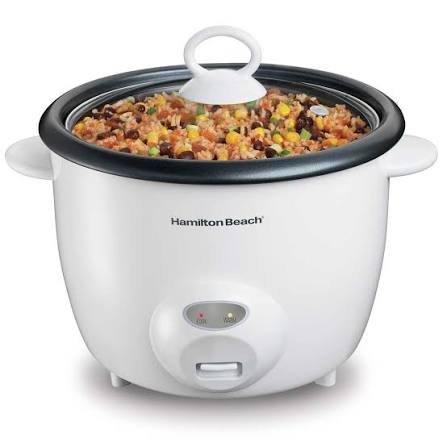 Arrocera Hamilton Beach 20 Tazas con Vaporera y Tapa de Vidrio HB37532