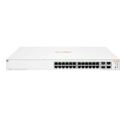 Conmutador Aruba Instant On 1930 PoE 24 puertos, ideal para pequeñas empresas y aplicaciones exigentes.