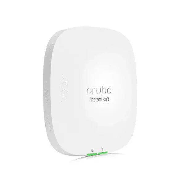 punto de acceso Wi-Fi 6 Aruba IOn AP32, dispositivo de red blanco para alta velocidad y conectividad confiable.
