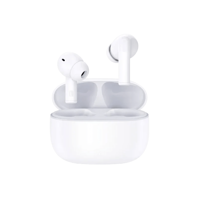 audífonos Honor Choice X7 Lite en color blanco con estuche de carga.