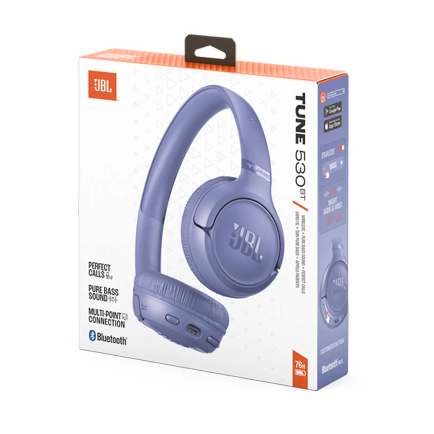AUDÍFONOS JBL TUNE 530BT ON-EAR BLUETOOTH 6.0 PURE BASS DIGITAL LAVENDER JBLT530BTLAVAM