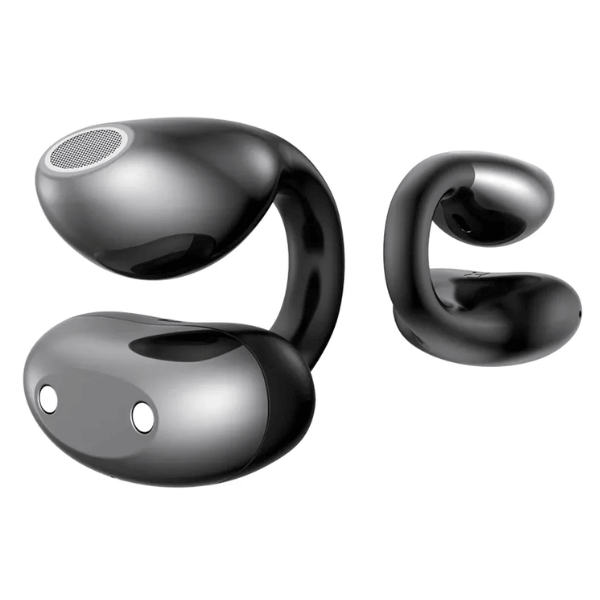 Audífonos Kieslect Earbuds Open Clip con AI en color negro, diseño abierto y ergonómico para uso activo y comodidad prolongada