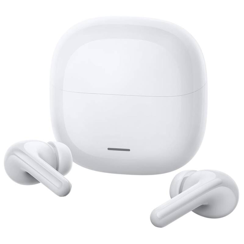 Audífonos Redmi Buds 8 Lite 71619 blanco con estuche de carga, diseño elegante.