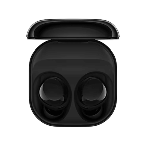 Audífonos Samsung Buds Core Black en estuche, diseño moderno y compacto para una experiencia de audio inmersiva.