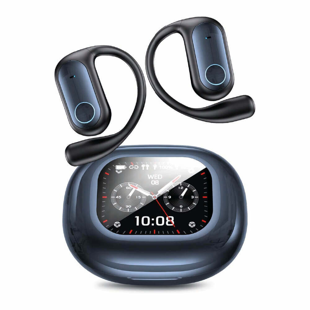 Audífonos de traducción bluetooth color azul y pantalla indicadora incluye licencia Audífonos Costa Rica