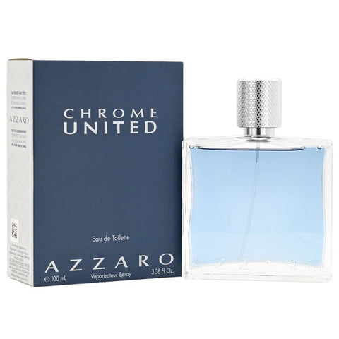 AZZARO CHROME UNITED H EDT 200 ML fragrance bottle and packaging