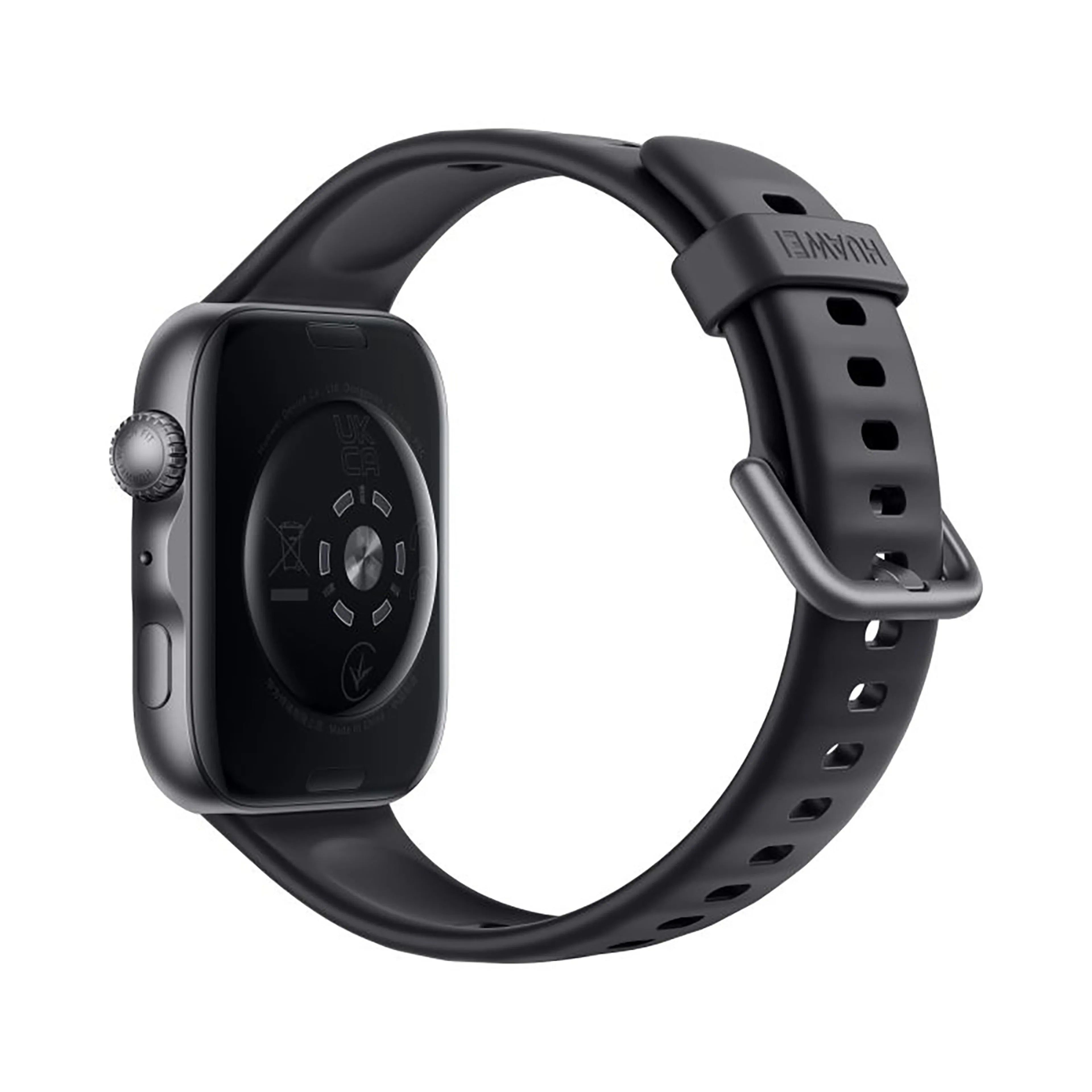 Huawei reloj inteligente Fit 5 Negro 55020HRL con diseño elegante y pantalla AMOLED de 1.82 pulgadas, vista posterior del dispositivo.
