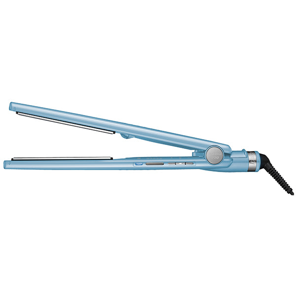 PLANCHA NANO DUAL IONIC 1 1/4 BABYLISS PRO en color azul, plancha de pelo profesional con placas cerámicas y pantalla LED