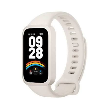 Banda Smart Xiaomi Smart Band 9 Active 59882 Beige White con pantalla TFT de 1,47 pulgadas y resistencia al agua 5 ATM