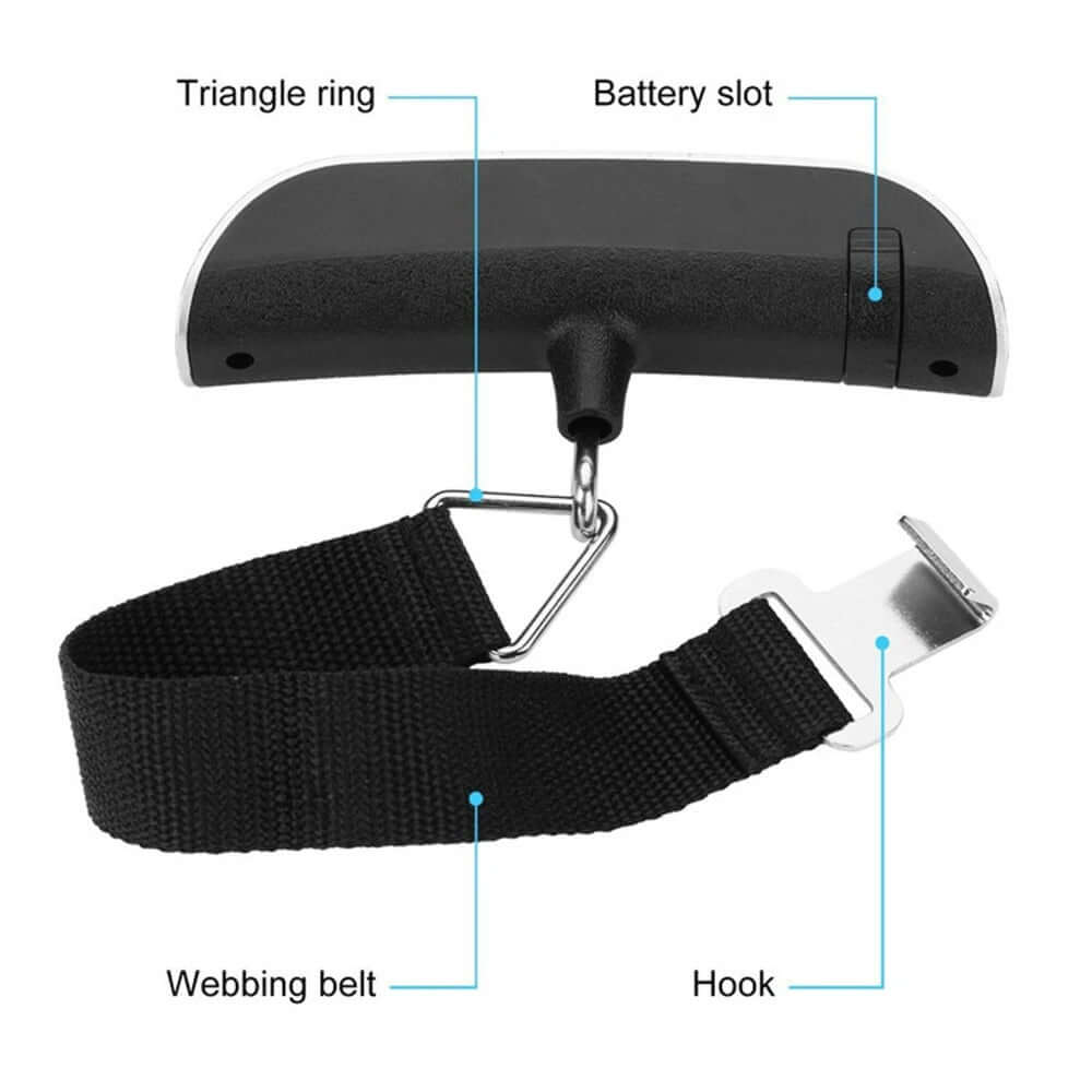 Báscula Digital portátil para equipaje, balanza electrónica de bolsillo con pantalla LCD Gatgets Y Otros Productos Costa Rica