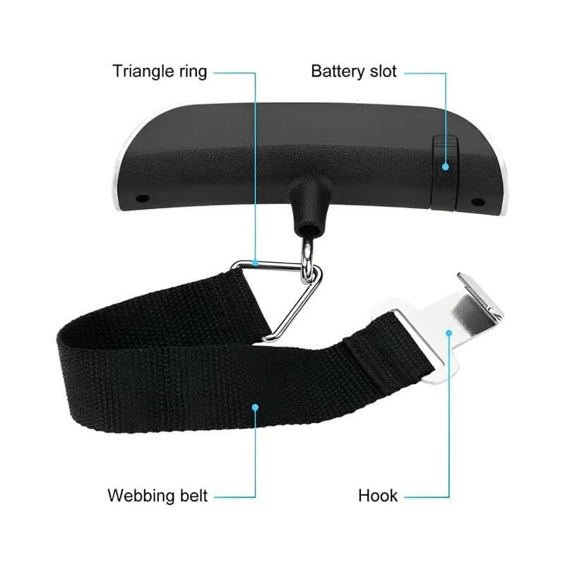 Báscula Digital portátil para equipaje, balanza electrónica de bolsillo con pantalla LCD Gatgets Y Otros Productos Costa Rica