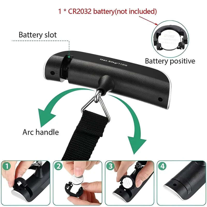 Báscula Digital portátil para equipaje, balanza electrónica de bolsillo con pantalla LCD Gatgets Y Otros Productos Costa Rica
