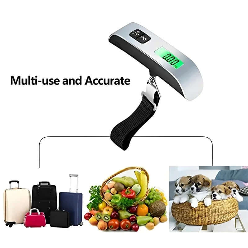 Báscula Digital portátil para equipaje, balanza electrónica de bolsillo con pantalla LCD Gatgets Y Otros Productos Costa Rica