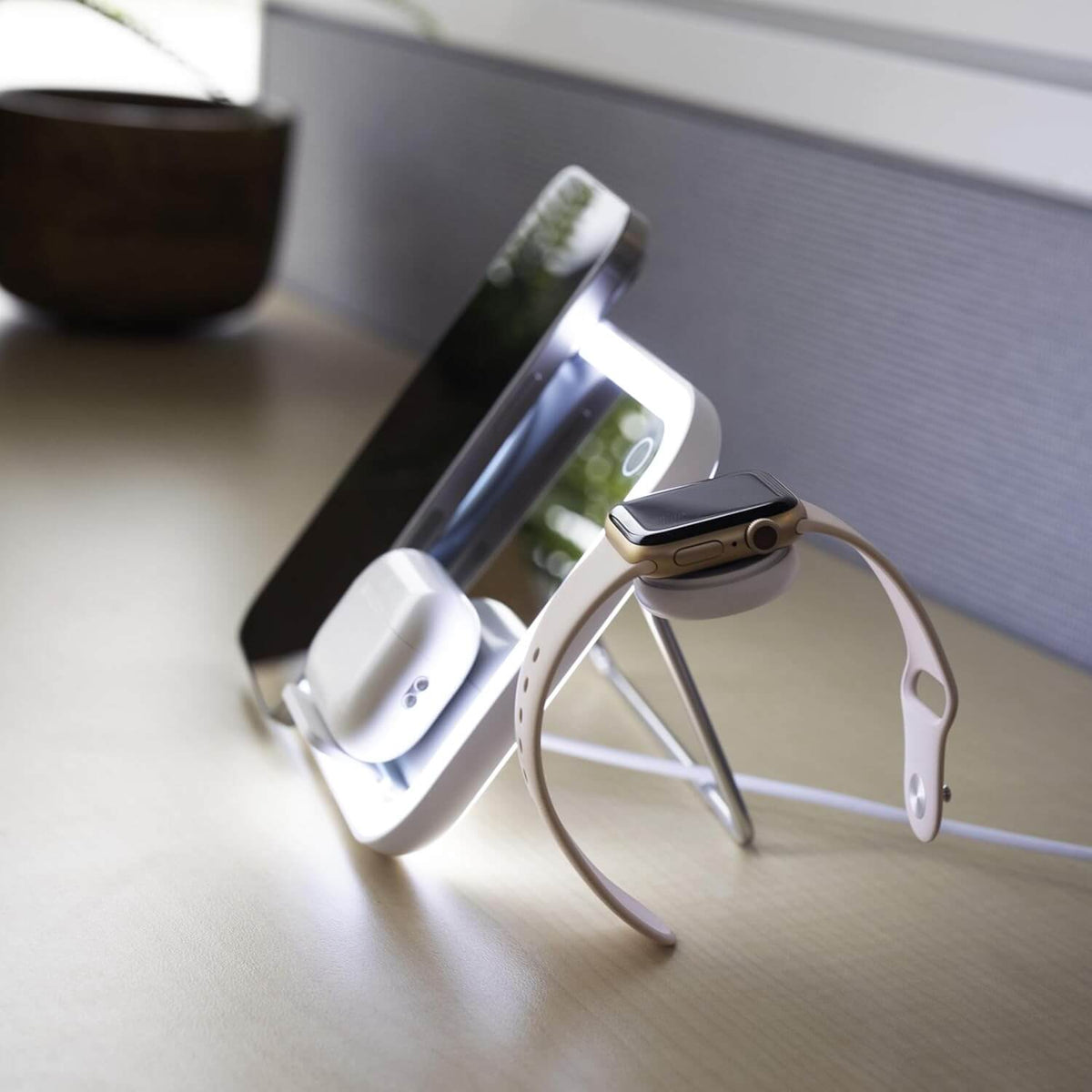 Base de carga con soporte magnético para teléfono y carga inalámbrica para iPhone Costa Rica
