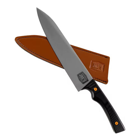 BBQ Tool Cuchillo Carving Oklahoma Joe´s incluye Funda Cuero