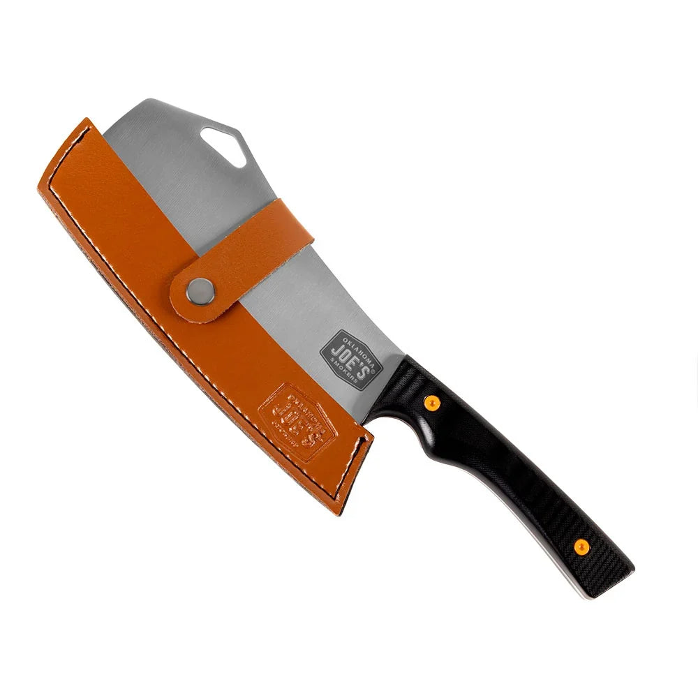 BBQ Tool Cuchillo Santoku Oklahoma Joe´s 12 X 3 Pulg. incluye Funda Cuero