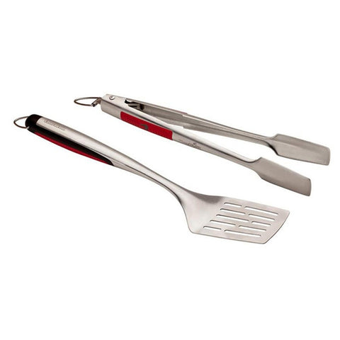 BBQ Toolkit Charbroil Comfort 2 Piezas (Espatula y Pinza Roja)