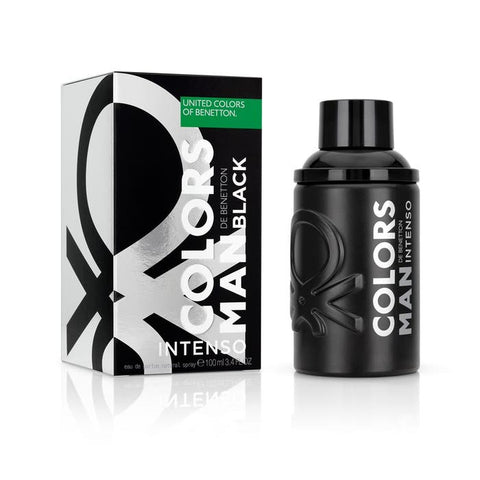 BENNETON BLACK INTENSE H EDP 100ML perfume bottle and packaging
