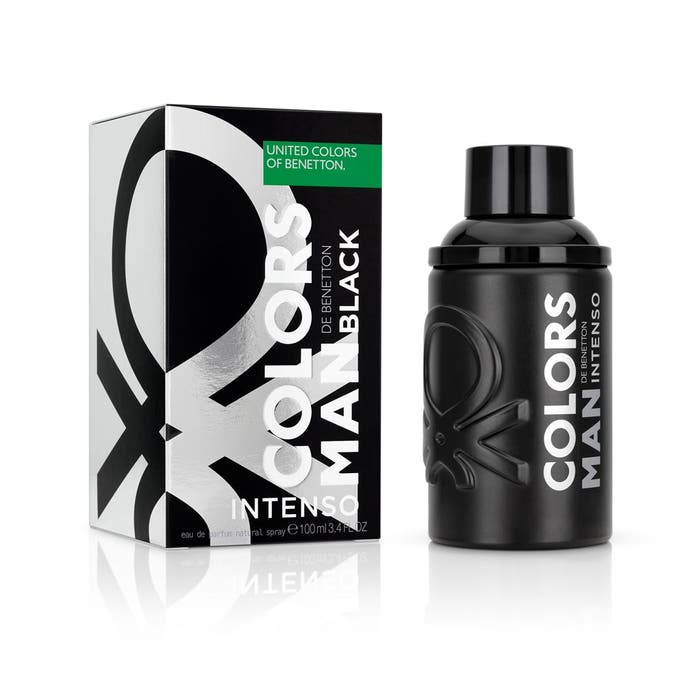 BENNETON BLACK INTENSE H EDP 100ML perfume bottle and packaging