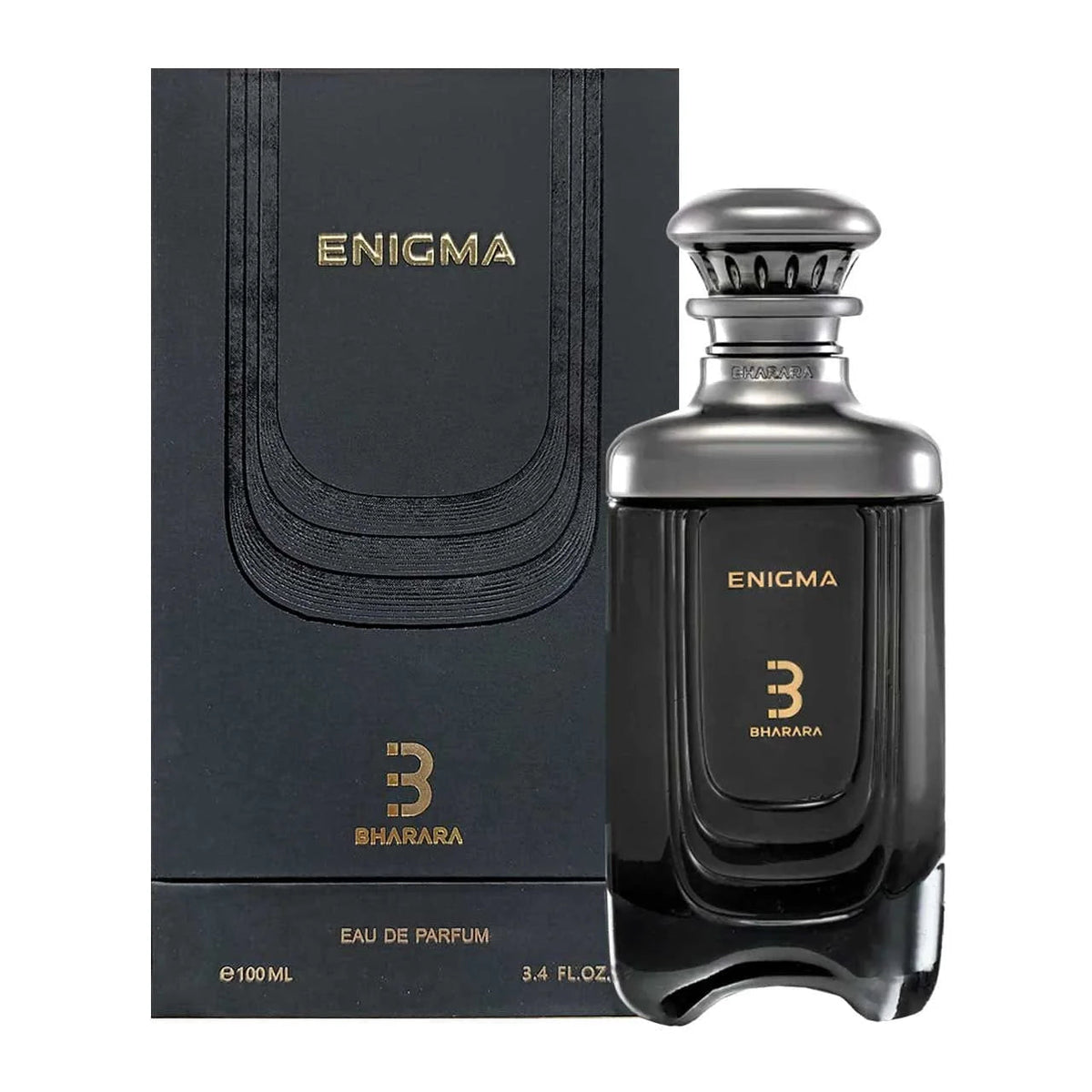 BHARARA ENIGMA EDP 100ML bottle with packaging
