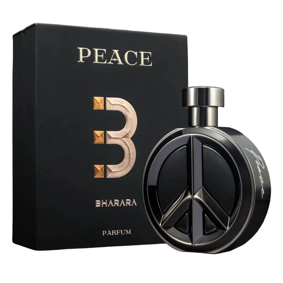 BHARARA PEACE PARFUM 100ML bottle with black and gold design