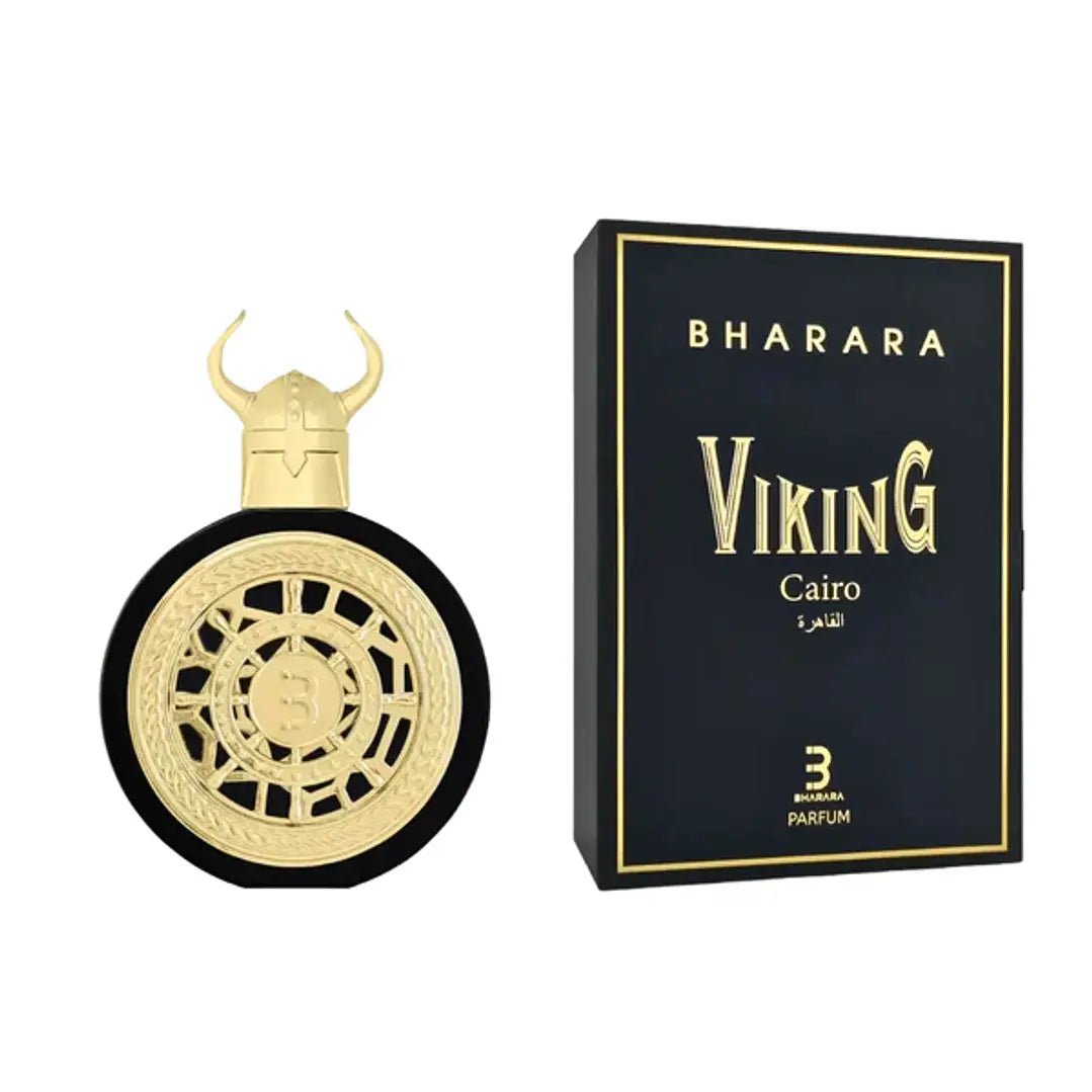 BHARARA VIKING CAIRO H 100ML EDP perfume bottle and packaging