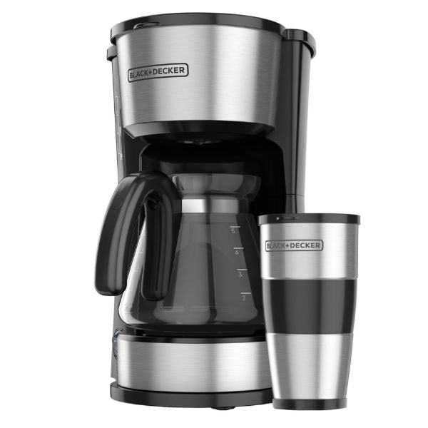 Black + Decker cafetera 5 tazas inox 4 en 1 CM0755S-MX