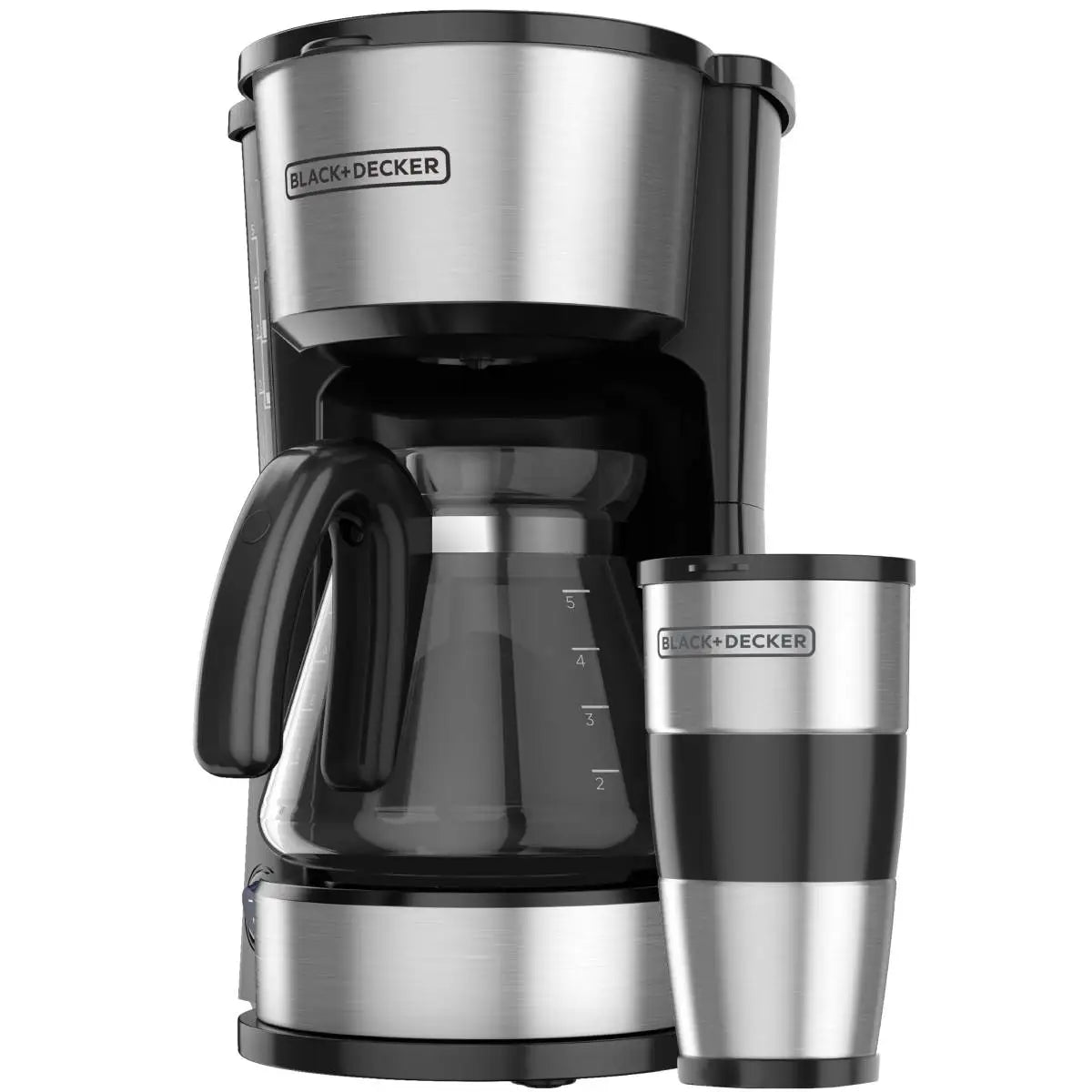 Black + Decker cafetera 5 tazas inox 4 en 1 CM0755S-MX